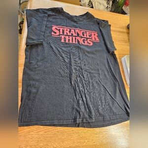 Stranger Things Black T-Shirt For Men Sz XL/EG/TG See Pictures For Measurements